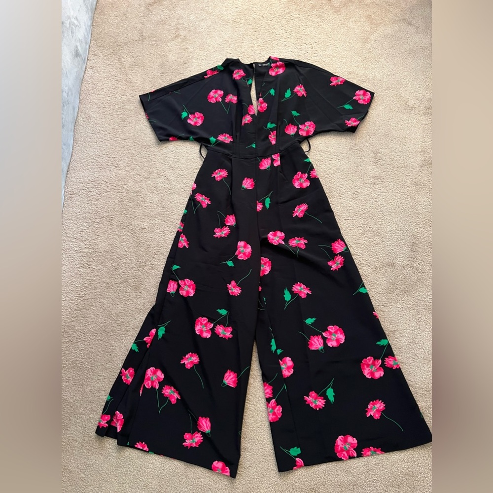 ZARA FLOWER JUMPSUIT